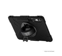 Eiger Coque robuste Peak – béquille rotative 360° pour GALAXY TAB S9+, S9 FE+, S10+ Noir G