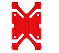 Avizar Coque tablette universelle Bumper silicone gel 7,9 à 9 pouces Support Rouge