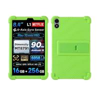 Coque pour tablette Alldocube iPlay 70 mini Pro 2025 8,4" avec béquille en polycarbonate - Silicone souple - Lavable - Coins épais - Antichoc - Vert