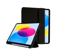 Coque pour tablette - CRONG - Étui FlexFolio iPad 10,9 (2022) - Anti-Shock - Compatible Apple Pencil - Noir