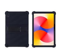 Coque pour tablette Huawei MatePad SE 11" 2024 avec béquille en PC, silicone souple, lavable, coin épais résistant aux chocs, noir