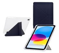 Coque pour Tablette iPad 10ème Génération 10,9 Pouces 2022 Protection Arrière en TPU Souple Étui Housse Transparente Support Vertical Veille/Réveil Automatique ZURSANA Noir Noir