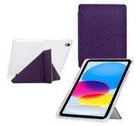 Coque pour Tablette iPad 10ème Génération 10,9 Pouces 2022 Protection Arrière en TPU Souple Étui Housse Transparente Support Vertical Veille/Réveil Automatique ZURSANA Violet Violet