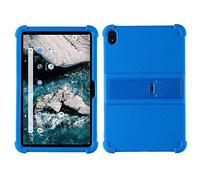 Coque pour tablette Nokia T20, adaptée aux enfants, housse en silicone souple réglable avec support pour Nokia T20 TA-1392 TA-1394 TA-1397 10,4" (bleu foncé)