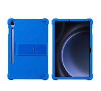 Coque pour tablette Samsung Galaxy Tab S10 Lite 11,9" SM-X400/X406B - Convient aux enfants - Coque de protection en silicone souple antichoc avec support réglable en PC (bleu foncé)