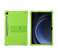 Coque pour tablette Samsung Galaxy Tab S10 Lite 11,9" SM-X400/X406B - Convient aux enfants - Housse de protection en silicone souple antichoc avec support réglable en PC (vert)