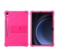 Coque pour tablette Samsung Galaxy Tab S10 Lite 11,9" SM-X400/X406B - Protection antichoc en silicone souple anti-chocs avec support réglable en PC (rose)