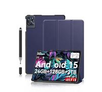 Coque pour Tablette Tabwee T90/W90 11 Pouces,daunke avec Stylet,Support à Trois Volets,Légère aux Chocs,Anti-Rayures,Protection complète,Bleu