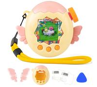 Coque pour Tamagotchi Paradise Electronic Pet - Lot de 2 films de protection d'écran en polycarbonate résistant aux chocs avec lanière pour jouet à manches Tamagotchi Paradise (Ailes d'ange jaune)