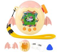Coque pour Tamagotchi Paradise Electronic Pet - Lot de 2 films de protection d'écran en polycarbonate résistant aux chocs avec lanière pour jouet à manches Tamagotchi Paradise (ailes du diable jaune)