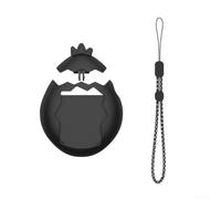 Coque pour Tamagotchi Paradise - En polycarbonate - Protection complète à 360° - Résistante aux chocs - Pour animaux virtuels - Lavable - Avec bouton d'accès - Plusieurs couleurs (noir)