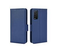 Coque pour TCL 205 Etui portefeuille magnétique PU Cuir côté boucle de boucle - Bleu