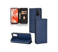 Coque pour TCL 205 Housse en 3D Cuir PU Pochette Portefeuille Magnétique Etui de Protection Fermeture Flip Case Compatible avec TCL 205 ZURSANA Bleu
