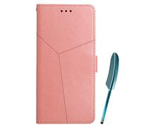 Coque pour TCL 50 SE/40 NxtPaper 4G, TCL 50 SE/40 NxtPaper 4G ousse en Cuir Etui de Protection Magnétique Étui Téléphone Premium +Stylet Tactile, Phone Cases Case pour TCL 50 SE (Rose)