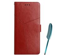 Coque pour TCL 50 SE/40 NxtPaper 4G, TCL 50 SE/40 NxtPaper 4G ousse en Cuir Etui de Protection Magnétique Étui Téléphone Premium +Stylet Tactile, Phone Cases Case pour TCL 50 SE (Marron)