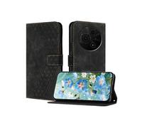 Coque pour TCL 605 Etui Protection Housse Premium en Cuir PU Portefeuille Etui Téléphone [Fermoir Magnétique] [Fentes pour Cartes] Flip Case Noir