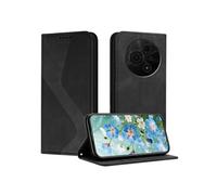 Coque pour TCL 605 Housse en Cuir Portefeuilleavec Magnétique De Fentes Pour Cartes Portefeuille Flip Etui à Rabat Case Noir