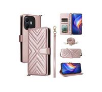 Coque pour TCL K70 4G/K70 Power Etui Portefeuille pour Téléphone Portable en Cuir PU Souple avec Fermeture Magnétique Bandoulière Longue et