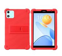 Coque pour Teclast P50 Mini 8,6", Alldocube iPlay 60 Mini 8,7" Tablette avec béquille PC, Silicone Souple Lavable, Coins Épais Antichoc Coque, Rouge