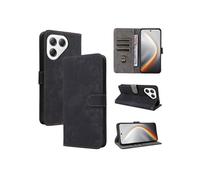 Coque pour Tecno Pova 7 Pro 5G/LJ8 Portefeuille Flip Folio Etui en Cuir PU Fermeture Magnétique Couverture De Fentes Pour Cartes Blocage RFID Noir