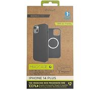 Coque pour téléphone - Muvit - iPhone 14 Plus - Silicone liquide - Magsafe compatible - Noir
