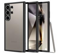 Coque pour téléphone - Spigen - Ultra Hybrid - Noir Mat - Protection antichute - Compatible S24 Ultra
