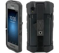 Coque pour Terminal Zebra TC21 TC26 avec Patte de Saisie et Porte-Stylet, Etui Renforcé Protection Militaire Fabriqué en France, Antimicrobien, Noir MOBILIS Noir G