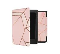 Coque pour Tolino Page 2 Design Sleepcover Bookcase zonder stand Rose