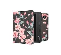 Coque pour Tolino Vision 5 Design Slim Hard Case Sleepcover Bookcase met stand Noir