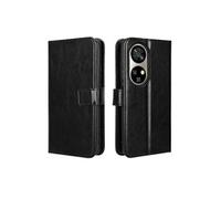 Coque pour Ulefone Note 17 Pro Protection Antichoc Effet Etui Cuir et Intérieur TPU avec Porte-Cartes Fonction de Suppport Noir