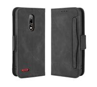 Coque pour Ulefone Note 8P,Retro magnétique Flip Case,PU Cuir Portefeuille Conception avec Fentes pour Cartes Amovibles -Black