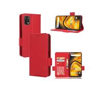 Coque pour UMIDIGI A13 Pro 5G étui à rabat magnétique en TPU souple antichoc avec porte-cartes, compatible avec UMIDIGI A13 Pro 5G-Rouge