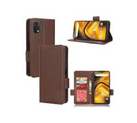 Coque pour UMIDIGI A13 Pro 5G étui à rabat magnétique en TPU souple antichoc avec porte-cartes, compatible avec UMIDIGI A13 Pro 5G-Marron