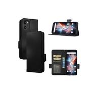 Coque pour UMIDIGI C1/C1 Max étui à rabat magnétique en TPU souple antichoc avec porte-cartes, compatible avec UMIDIGI C1/C1 Max-Noir