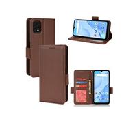 Coque pour UMIDIGI Power 5S étui à rabat magnétique en TPU souple antichoc avec porte-cartes, compatible avec UMIDIGI Power 5S-Marron