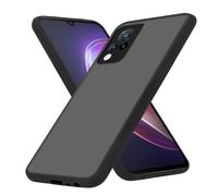 cadorabo Coque Compatible avec Vivo V21 4G / 5G en Noir Givré - Housse de Protection Hybride avec intérieur en Silicone TPU et Dos en Plastique Mat