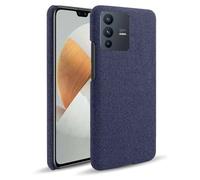 Coque pour Vivo V23,Conception de Motif de Toile,Coque Protectrice Mince,Prise en Main Douce,Structure Antichoc et Résistante aux Rayures-Blue