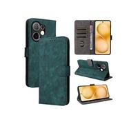 Coque pour Vivo V60 Portefeuille Flip Folio Etui en Cuir PU Fermeture Magnétique Couverture De Fentes Pour Cartes Blocage RFID Vert