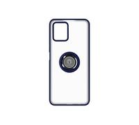 Avizar Coque pour Vivo Y01 Bi-matière Bague Métallique Support Vidéo Bleu