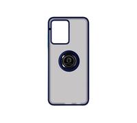 Coque pour Vivo Y16 bi-matière bague métallique support Vidéo Bleu