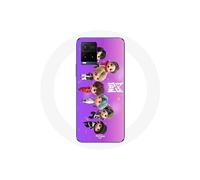 Coque pour Vivo Y21s 2021 / Y21 2021 BTS TinyTAN Animation Affiche RM Jin Suga J-Hope Jimin Jungkook Et V Mic Drop Danse