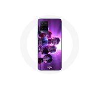 Coque pour Vivo Y21s 2021 / Y21 2021 BTS TinyTAN Animation Affiche RM Jin Suga J-Hope Jimin V Et Jungkook Mic Drop