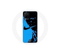Coque pour Vivo Y21s 2021 / Y21 2021 Nike Logo Bleu et Noir