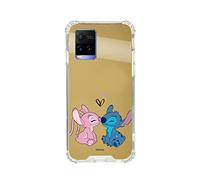Coque pour Vivo Y21S - Vivo Y33s - Vivo Y21 Officielle Lilo & Stitch Baiser Miroir doré pour protéger votre téléphone. Choisissez le type de coque que vous aimez avec licence officielle Disney