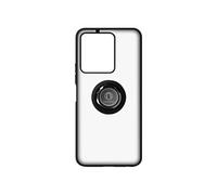 Coque pour Vivo Y22s et Y35 bi-matière bague métallique support Vidéo Noir