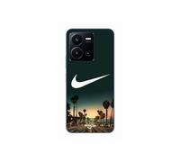 Coque Pour Vivo Y35 4G nike logo arrière-plan Palmiers de Californie la nuit