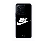 Coque Pour Vivo Y35 4g Nike Logo Blanc Front Noir