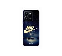 Coque Pour Vivo Y35 4G nike logo doré nuit étoilé