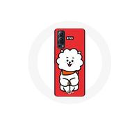 Coque pour Vivo Y72 BTS Bangtan Garçons BT21 RJ de Jin Fond Rouge