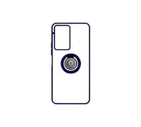 Coque pour Vivo Y76 5G Bi-matière Bague Métallique Support Vidéo bleu